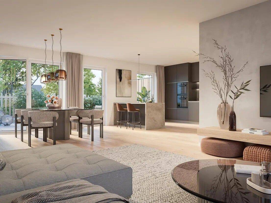 Smarte 3-Zimmer-Wohnung mit sonniger Terrasse und großzügigem Garten – Wohlfühlambiente inklusive, 85764 Oberschleißheim