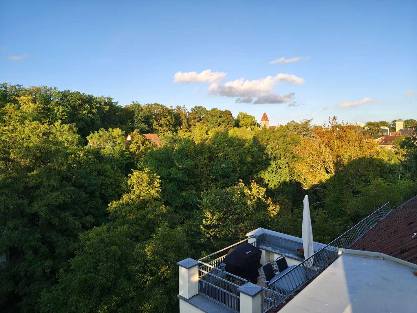 Penthouse-Maisonette mit Panoramablick, 2 Dachterrassen und Kamin, 90547 Stein