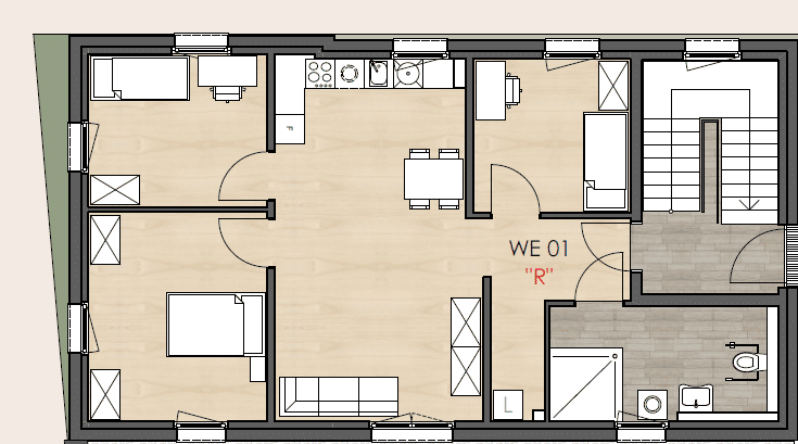 Moderne-4-Zimmer-Neubauwohnung in Worms-Pfeddersheim – Vermietung nur mit Wohnberechtigungsschein, 67551 Worms (Heppenheim Horchheim Pfeddersheim Weinsheim Wiesoppenheim)