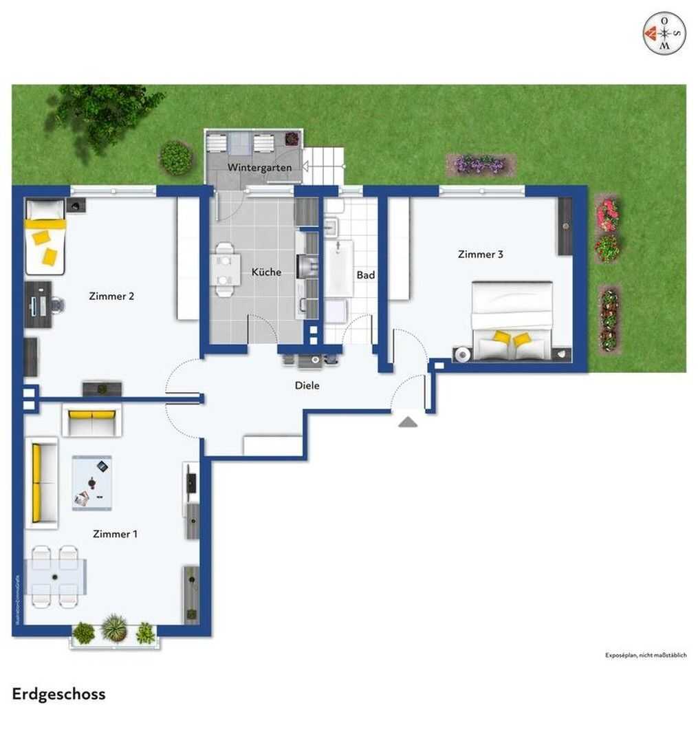 3 Zi. Wohnung in zentraler Lage, 31134 Hildesheim