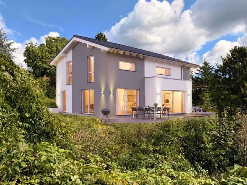 Modernes Architektenhaus mit Flachdacherker in Ammerbach, 7745 Jena