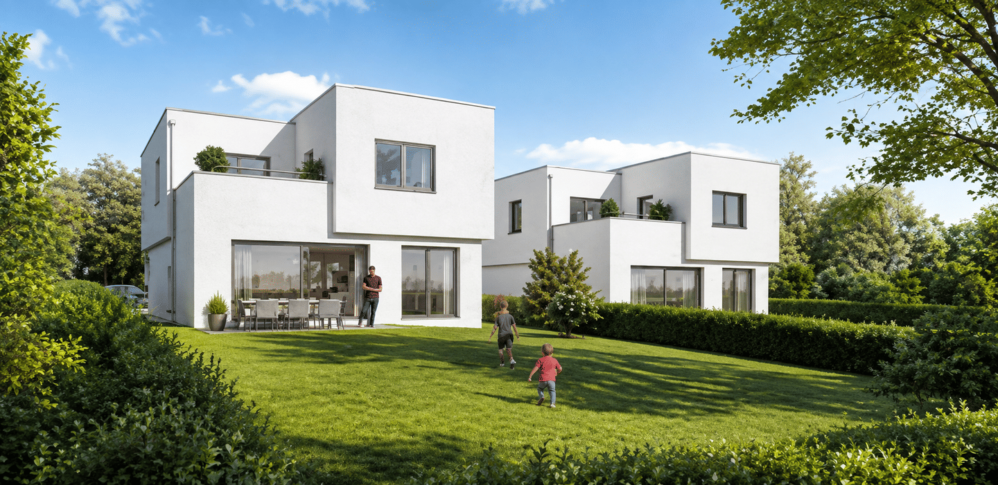 Bauhausvilla am Golfplatz Treudelberg – modernes Wohnen im grünen Hamburg, 22397 Hamburg (Wandsbek Duvenstedt Lemsahl-Mellingstedt Wohldorf-Ohlstedt)