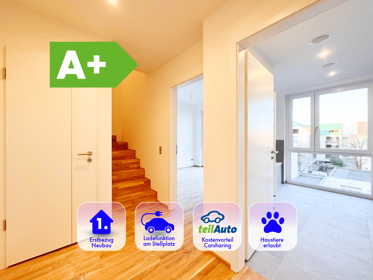 * Auf 2 Etagen * 4 Zimmer * Wohnung * A+ * NEUBAU * am Auenwald * Balkon * TG *, 4159 Leipzig (Lützschena-Stahmeln Möckern Wahren)