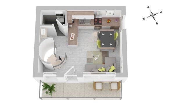 Ihr eigenes kleines Refugium – verborgen im ruhigen Seitenhaus