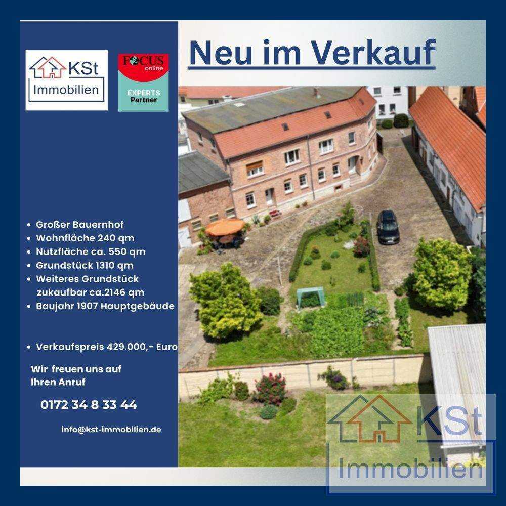 Großer traumhafter Dreiseitenhof vor den Toren Leipzigs zu verkaufen. Ein Paradies für Familien, 6686 Lützen