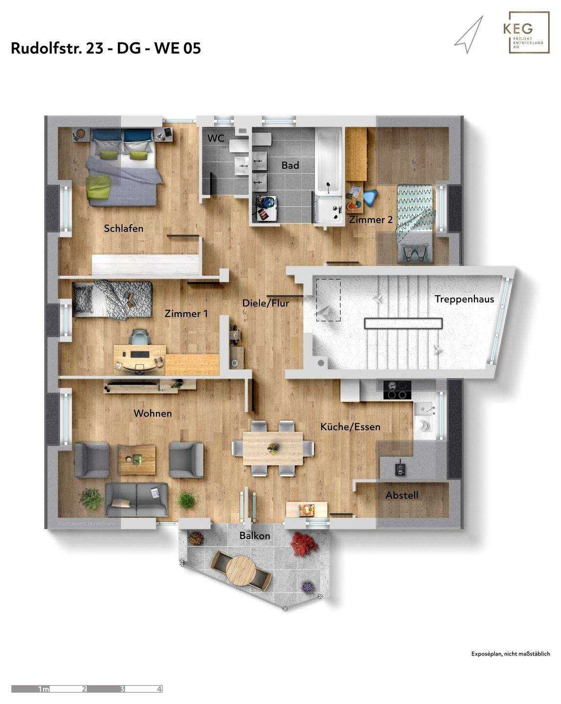 RESERVIERT – DG mit Balkon + Garten, 90522 Oberasbach