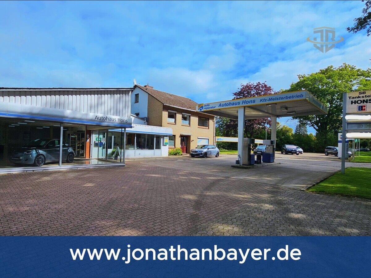 Autohaus mit Werkstatt, Tankstelle, Wohnhaus und Bauplatz in verkehrsgünstiger Lage, 27619 Schiffdorf