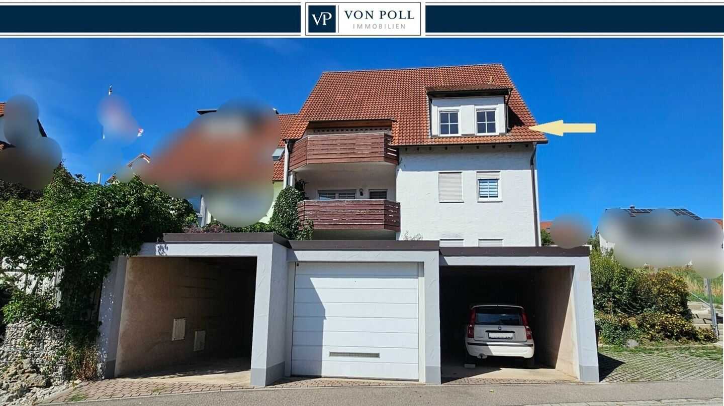 Großzügige 4-Zimmer-Dachgeschosswohnung mit Loggia, tollem Fernblick und Garage in Ansbach-Eyb!, 91522 Ansbach
