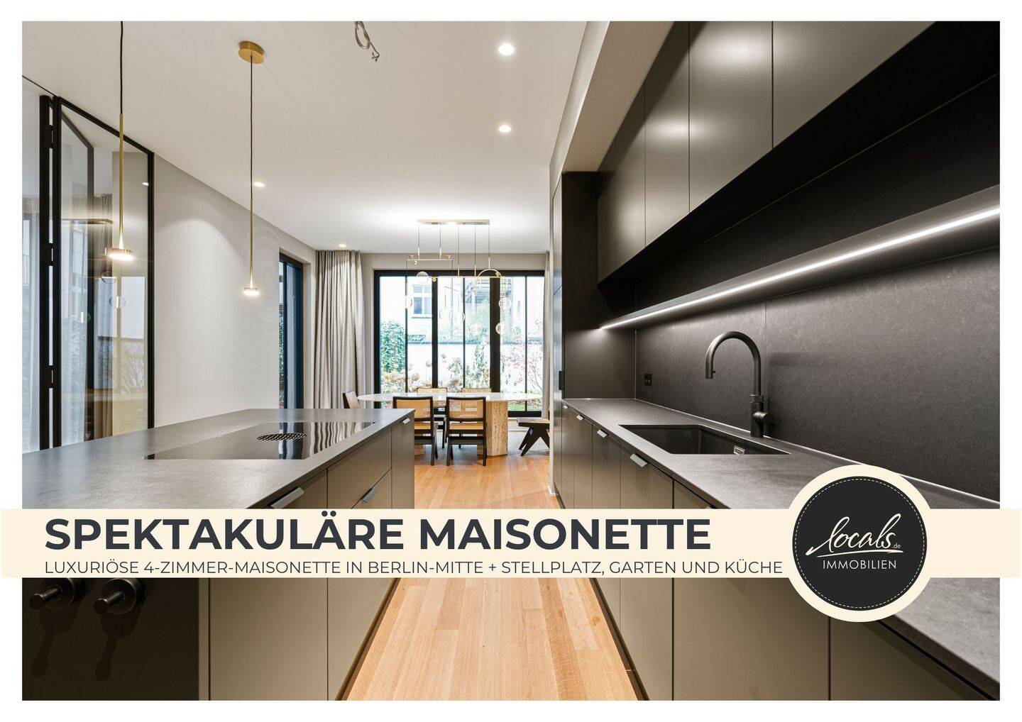 Luxus-Maisonette am Rosenthaler Platz mit Designer Küche, eigenem Garten und Stellplatz, 10119 Berlin (Mitte Prenzlauer Berg)
