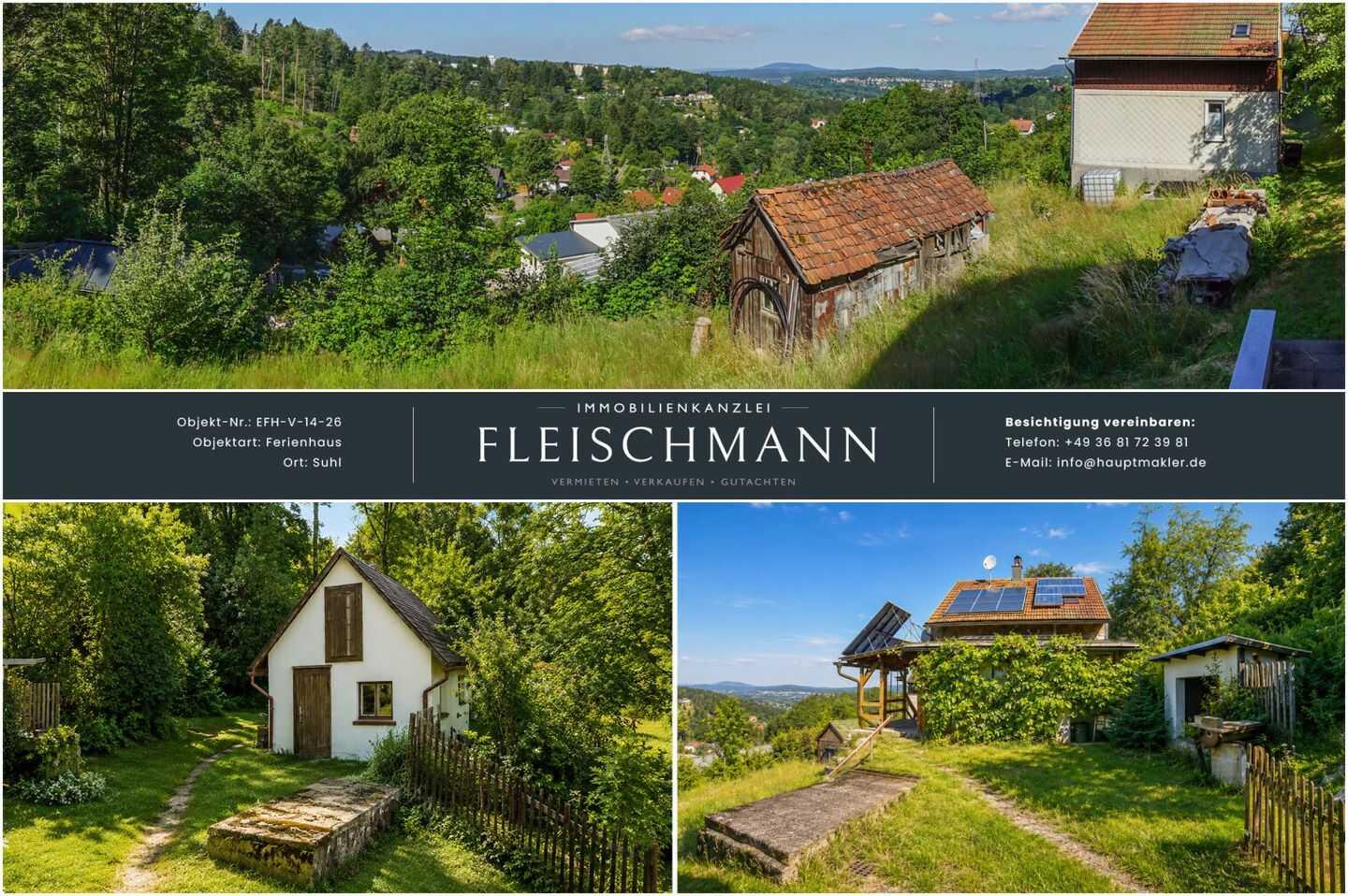 Ferienhaus mit Panorama-Weitblick – Ihr Rückzugsort am Stadtrand mit vielseitigem Potenzial, 98527 Suhl (Suhl)
