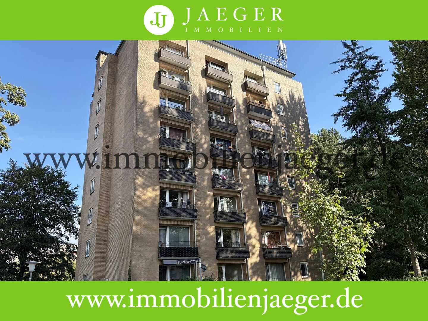 Bramfeld Nähe OTTO-Zentrale -Hochhaus- modernisierte 1-Zimmer-Studio mit Balkon -Hochparterre- frei, 22177 Hamburg (Wandsbek Bramfeld Steilshoop)