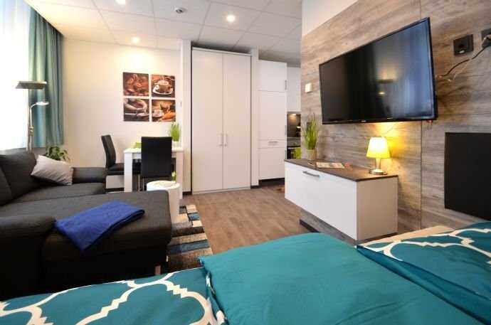 Voll ausgestattetes 1-Zimmer-Apartment, bequem & praktisch monatlich buchen, Innenstadt Offenbach, 63065 Offenbach am Main (Offenbach am Main)