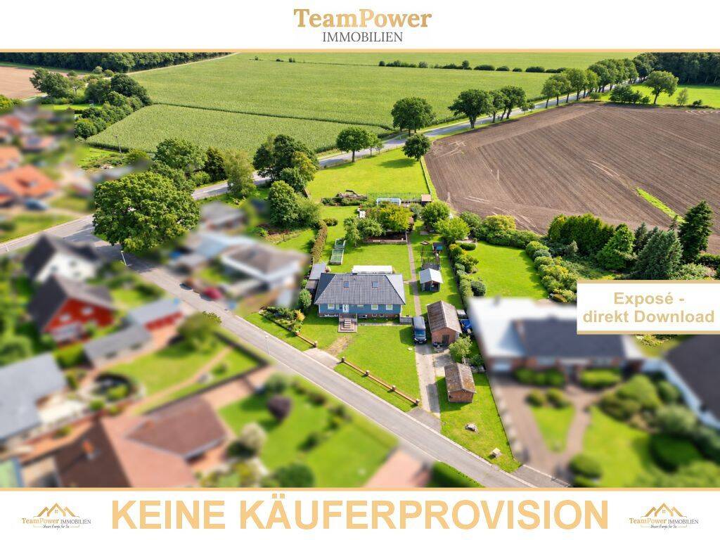 4.372 m² Freiheit! Bungalow mit eigener Koppel & viel Platz, 24616 Borstel