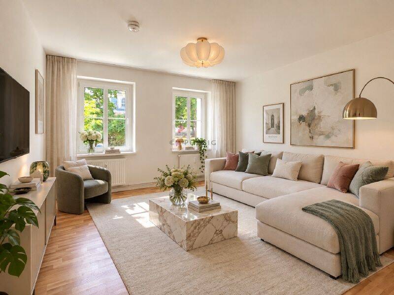 Lieblingsplatz gesucht? 3-Raum-Wohnung mit Balkon & Einbauküche im Lutherviertel, 9126 Chemnitz (Altchemnitz Bernsdorf Gablenz Lutherviertel Sonnenberg)