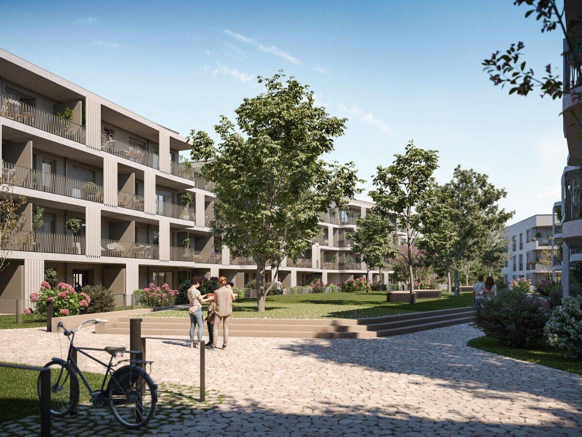 Smarte 2-Zimmer-Wohnung mit großem Balkon in autofreier Wohnanlage, 85764 Oberschleißheim
