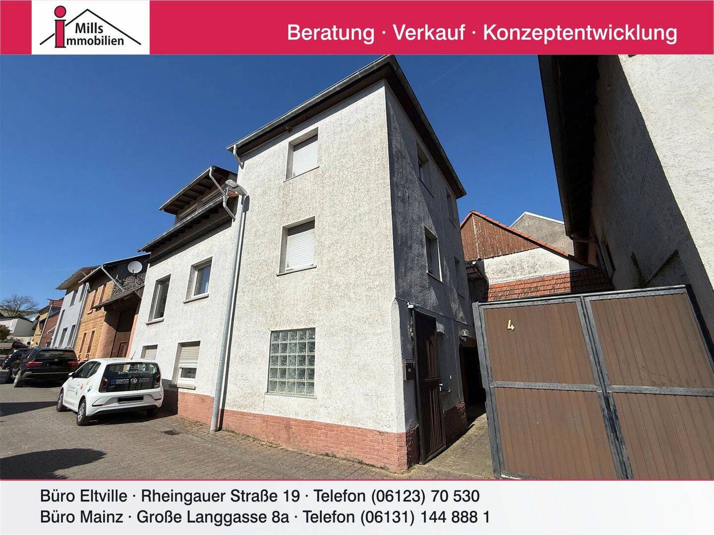 Charmantes Einfamilienhaus mit Balkon in ruhiger Lage von Engelstadt, 55270 Engelstadt
