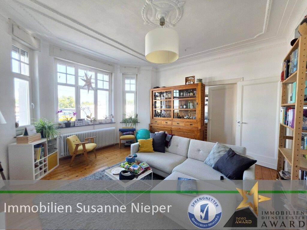 Gründerzeit-Charme trifft modernen Wohnkomfort. 103 m² Wohlfühldomizil im Hochparterre mit Terrasse, 42659 Solingen (Burg Höhscheid Solingen-Mitte)