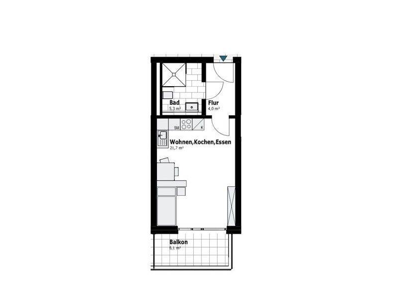 bezugsfertiger Neubau – Appartement im OG. mit Balkon – ebenerdig, 47259 Duisburg (Huckingen Hüttenheim Mündelheim Ungelsheim Wanheim-Angerhausen)