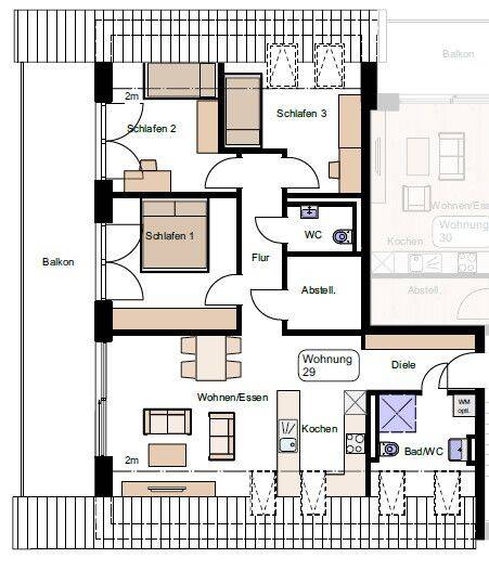 4-Zimmer-Neubauwohnung mit sehr schönem großen Balkon, 71540 Murrhardt