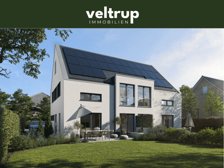 Erstbezug am Feldrand: Moderne Doppelhaushälfte mit Garten, Carport & PV-Anlage in Laer, 48366 Laer