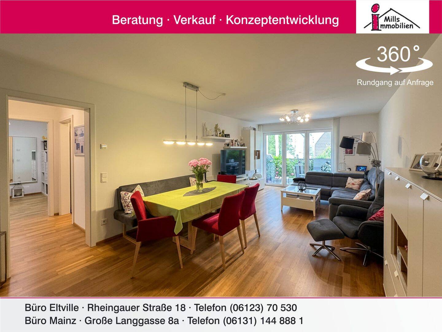Neuwertige Eigentumswohnung mit schönem Balkon und Aufzug in ruhiger Lage von Ober-Olm, 55270 Ober-Olm