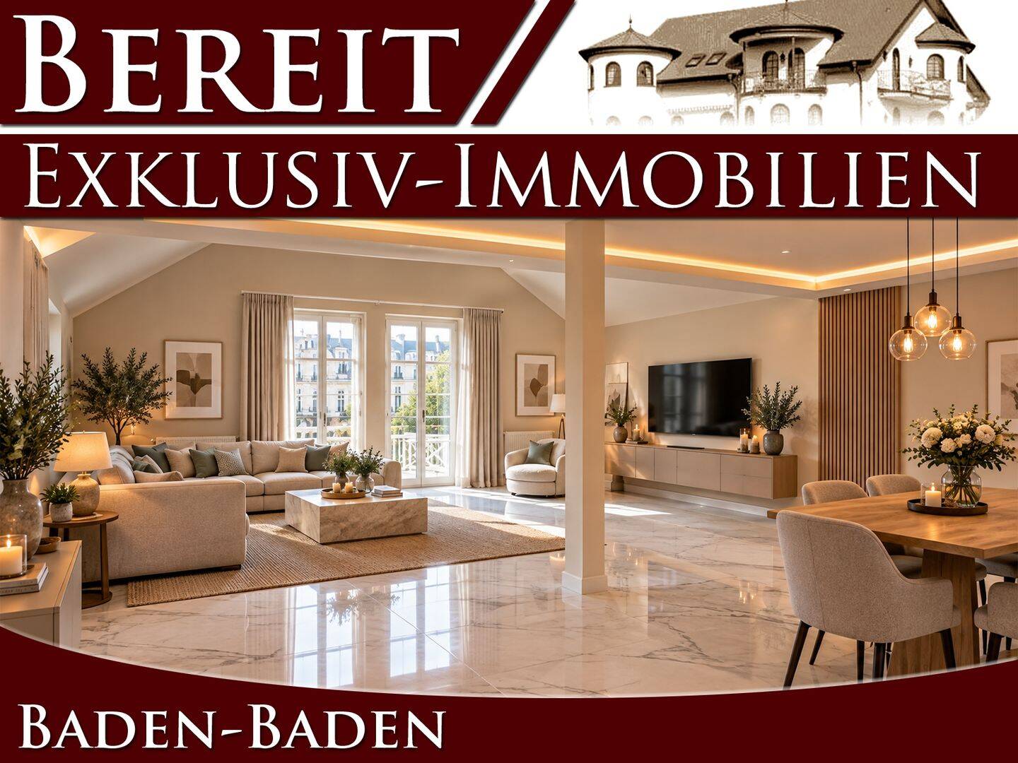 Licht, Raum & Eleganz – hochwertiges Wohnen mit besonderem Charakter, 76530 Baden-Baden (Ebersteinburg Innenstadt Lichtental Varnhalt Weststadt)