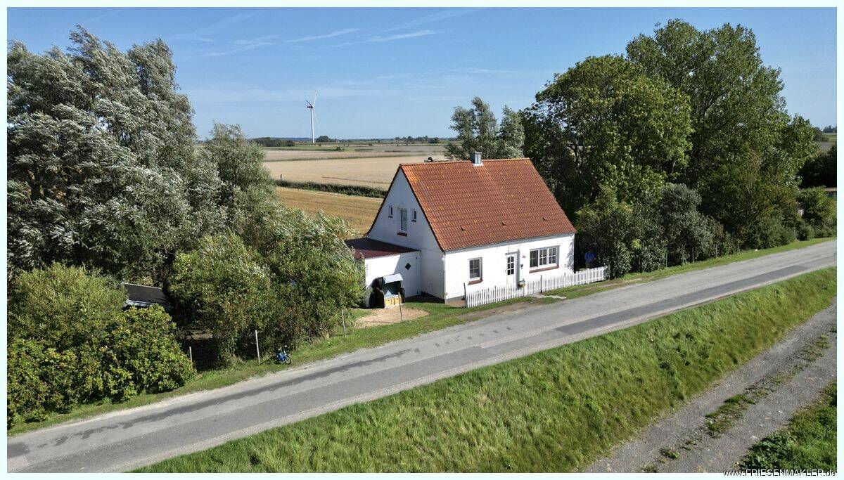 Nordseeheilbad Halbinsel Nordstrand: Gemütliches Deichhäuschen mit Weitblick wenige Minuten ans Meer, 25845 Nordstrand