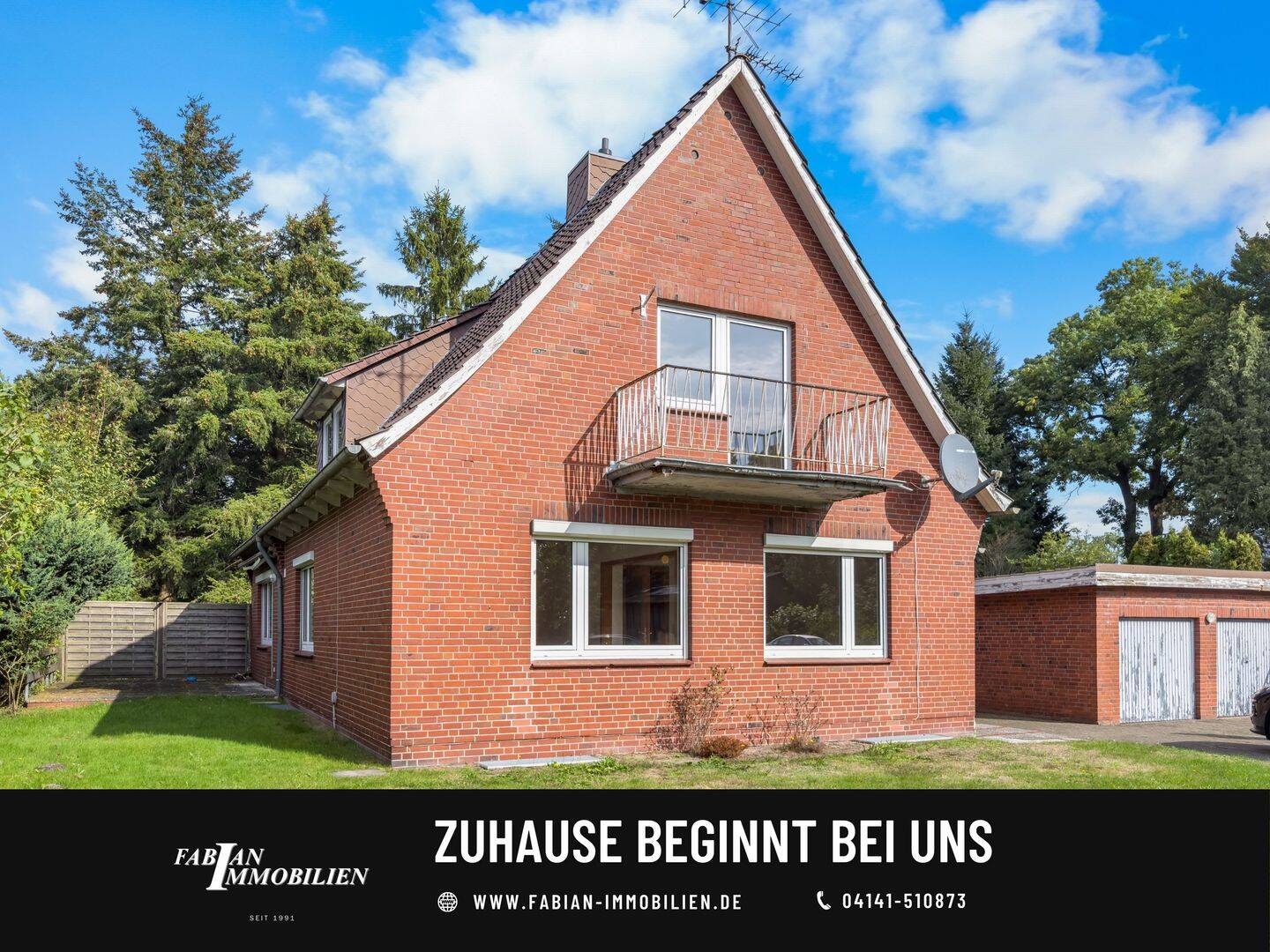 Einfamilienhaus mit möglicher Einliegerwohnung, großem Grundstück und Doppelgarage, 21726 Kranenburg