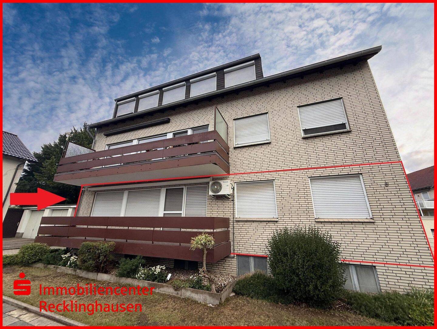 „Viel Raum zum Wohlfühlen – großzügige 4,5-Raum-Wohnung mit Balkon in stadtnaher Lage von Recklinghausen“, 45659 Recklinghausen