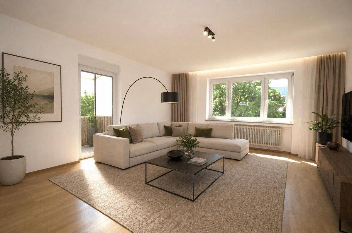Zentral gelegene Drei-Zimmer-Wohnung mit zwei Balkonen, 81241 München (Aubing-Lochhausen-Langwied Pasing-Obermenzing)