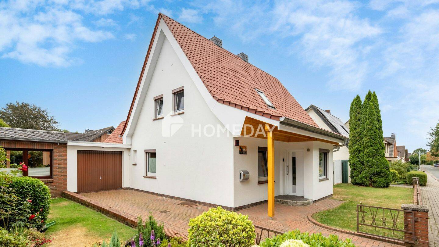 Charmantes Einfamilienhaus mit Wintergarten, Kamin, Garten & moderner Technik in Harpstedt, 27243 Harpstedt
