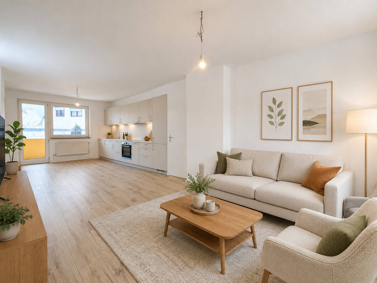Erstbezug nach Sanierung – Moderne 2-Zimmer-Wohnung mit Balkon, 32425 Minden