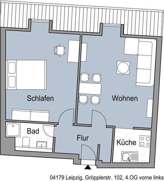 Leipzig Lindenau- 2 Zimmer Wohnung- frei ab sofort, 4179 Leipzig (Altlindenau Leutzsch Neulindenau Schönau)