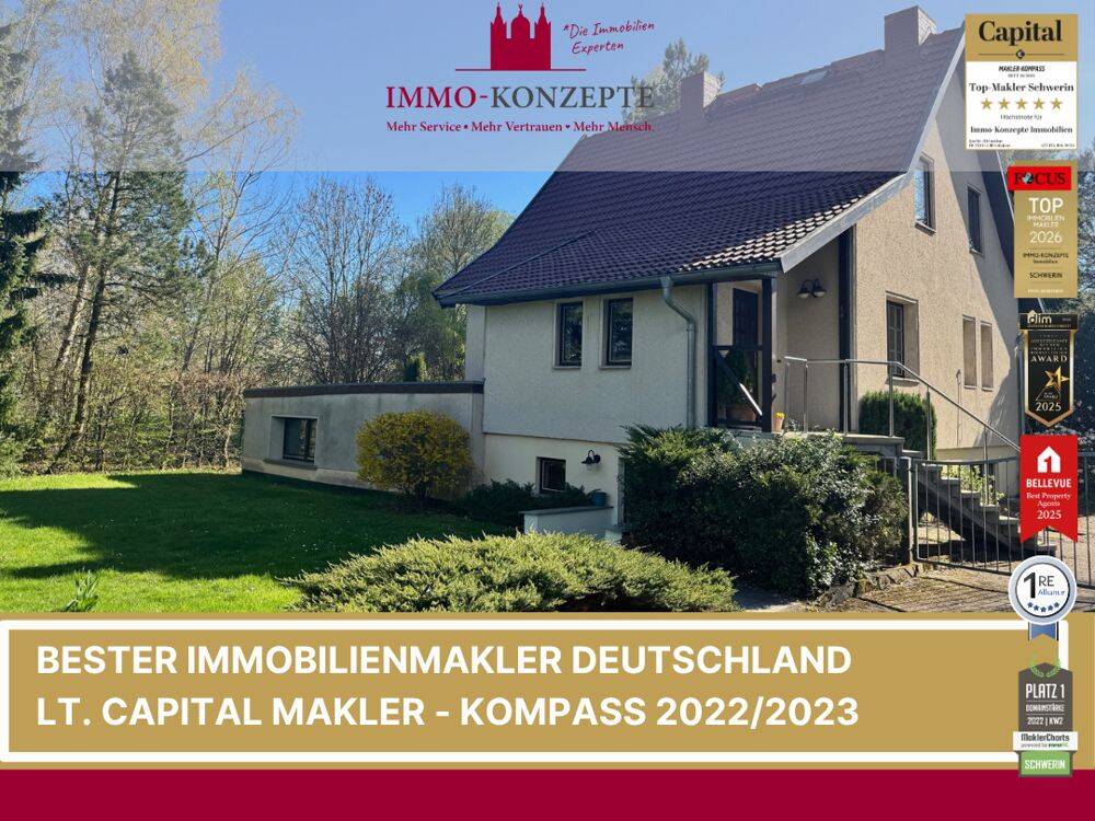 Einfamilienhaus mit separater Praxis/Bürofläche auf parkähnlichem Grundstück, 19057 Schwerin