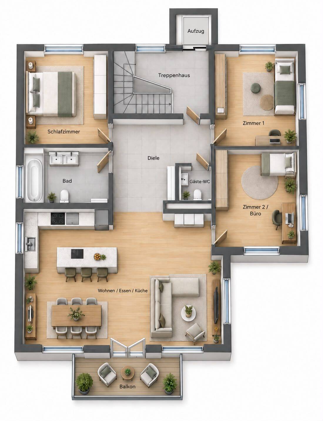Neubauwohnung in Erwitte mit Schlossblick zu verkaufen!, 59597 Erwitte