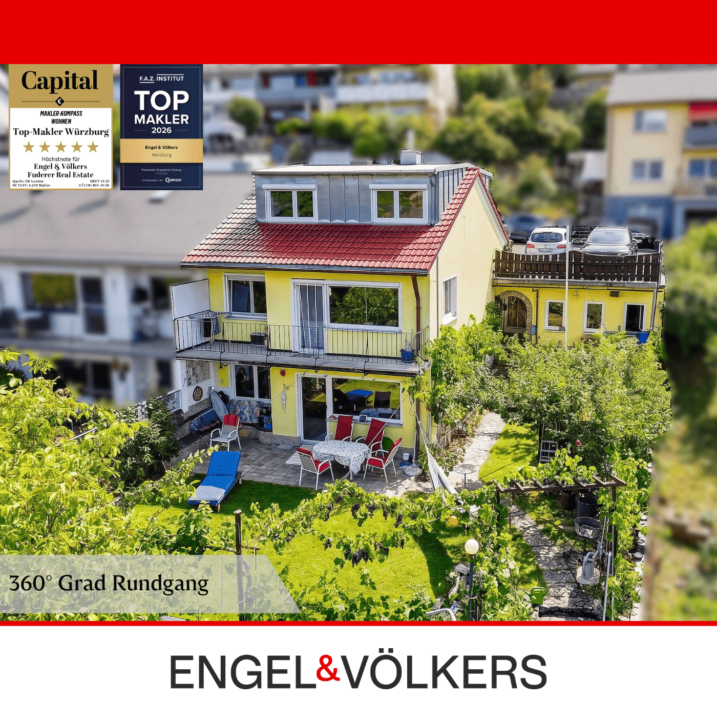 Ein Zuhause mit Urlaubsgefühl und traumhaftem Weitblick, 97080 Würzburg (Altstadt Dürrbachau Grombühl Oberdürrbach Unterdürrbach)