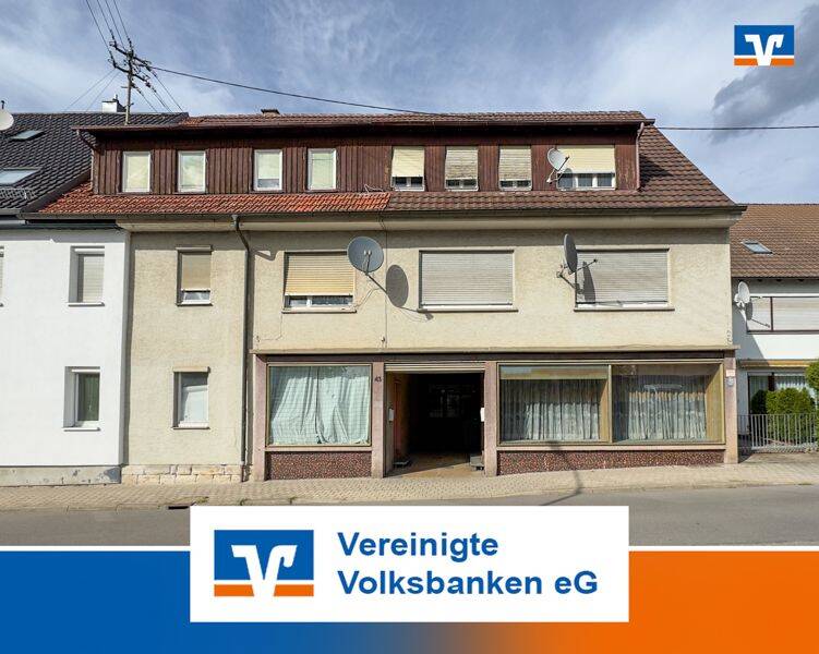 Wohn- und Geschäftshaus mit viel Potenzial in bester Lage von Magstadt, 71106 Magstadt