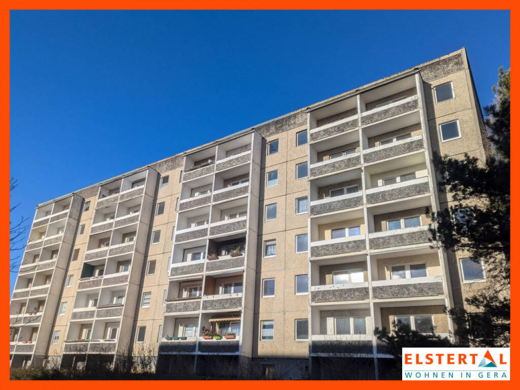 2-Raum-Wohnung mit Aufzug, Wanne und Balkon am Bieblacher Hang, 7546 Gera