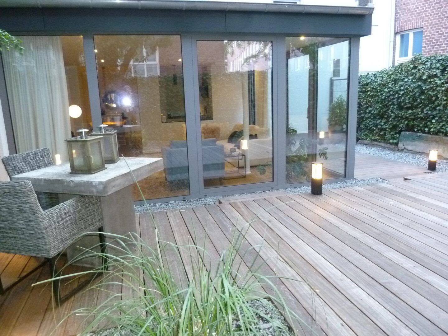 Top fast Erstbezug: Design. chic, Garten, Stellplatz, ruh. Winterhude, lux. möbliert, nahe Alster, 22301 Hamburg (Hamburg-Nord Winterhude)
