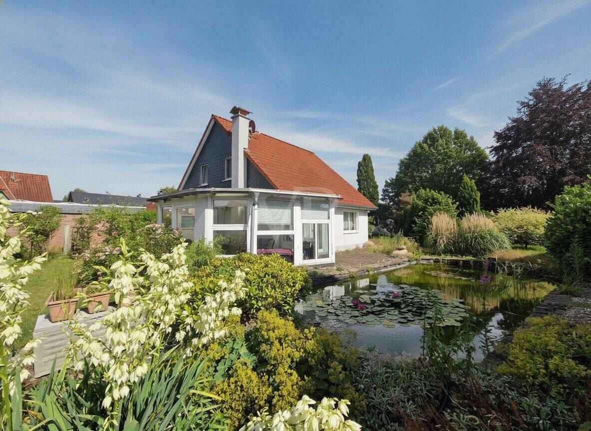 Einfamilienhaus in ruhiger Lage mit schönem Garten und kleinem Teich, 29348 Eschede