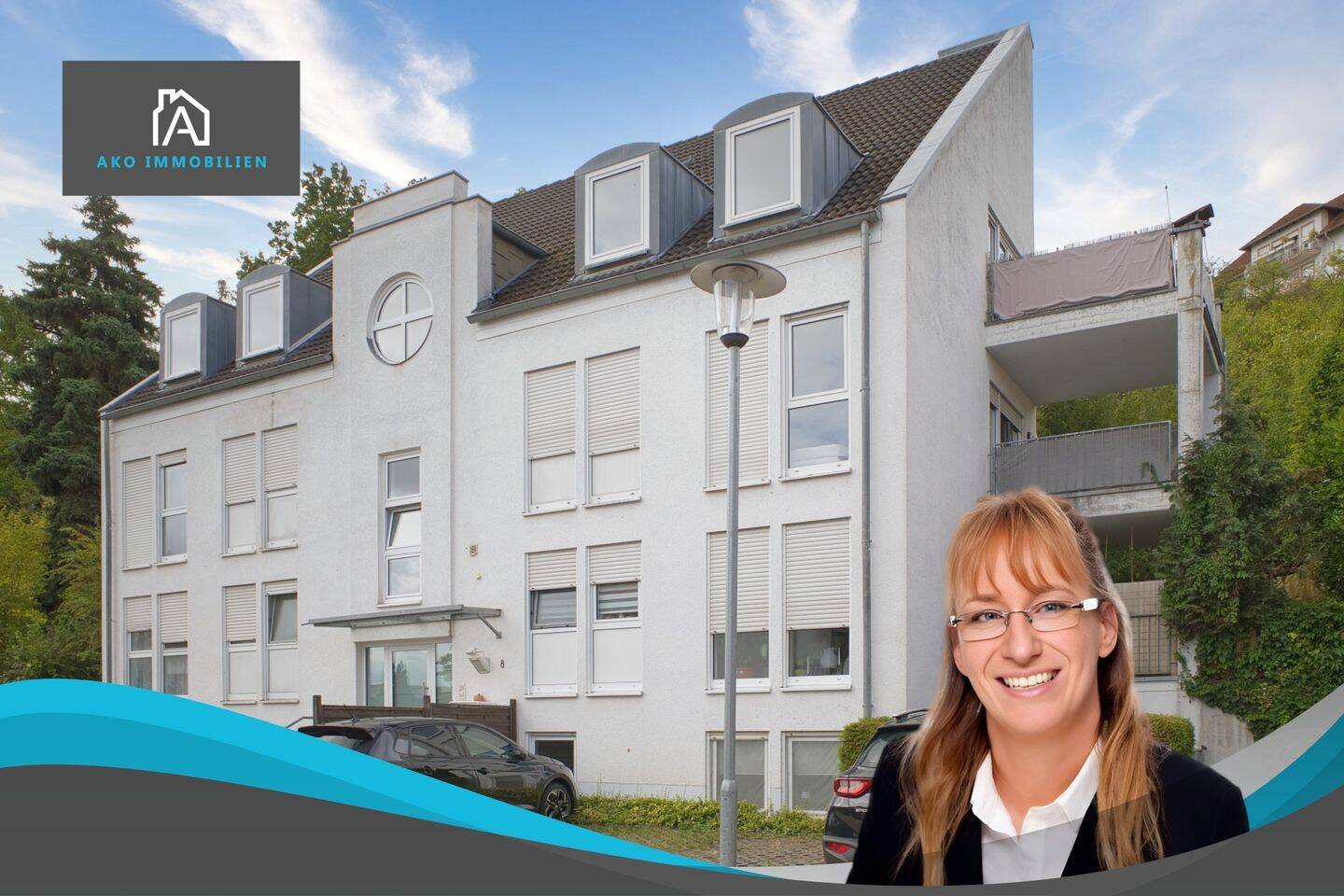 Vermietete Maisonette auf zwei Ebenen mit Traumblick vom Balkon, 55299 Nackenheim