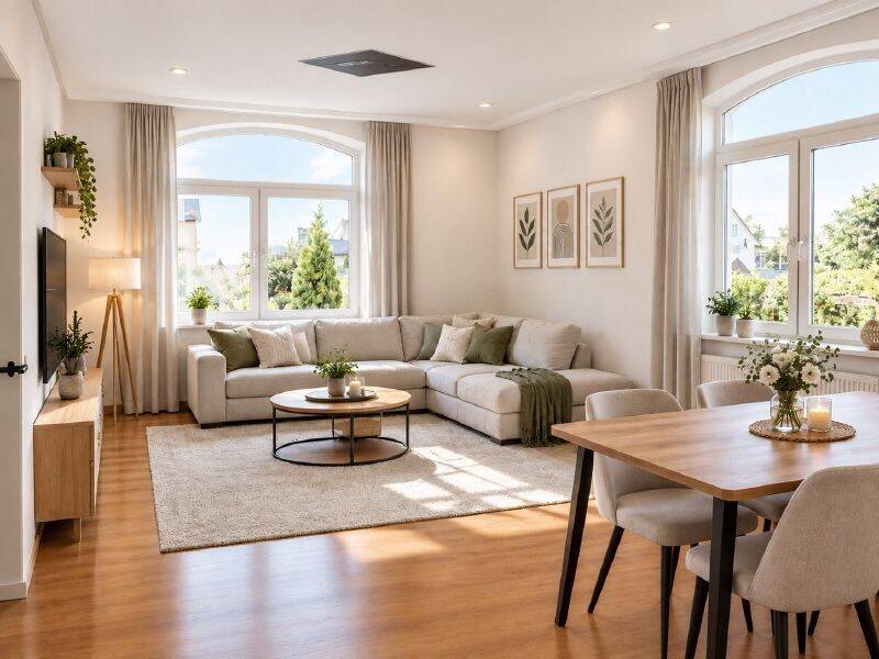 Geräumige Zweiraum-Wohnung in idyllischer Landschaft !, 8132 Mülsen