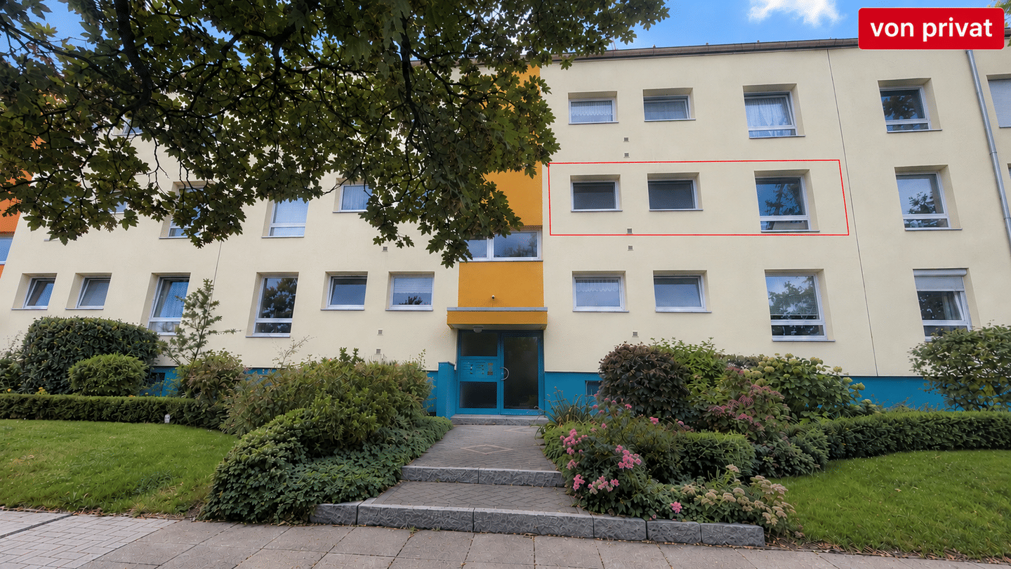 Helle 3-Zimmer-Wohnung mit Süd-Balkon im 1. OG – 68,39 m², 30657 Hannover