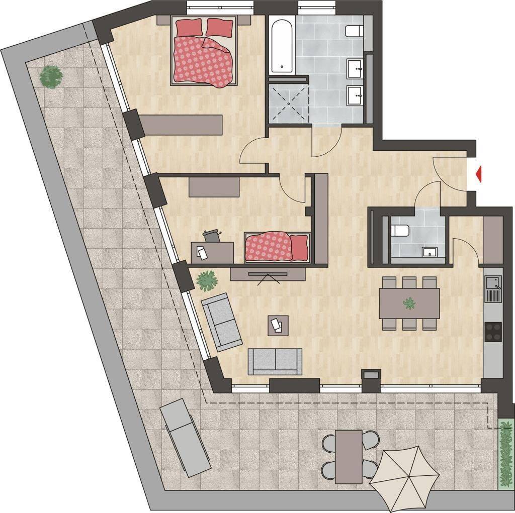 exclusive 3 Zimmer-Penthousewohnung im Seedomizil Radolfzell – WE 6.14, 78315 Radolfzell am Bodensee