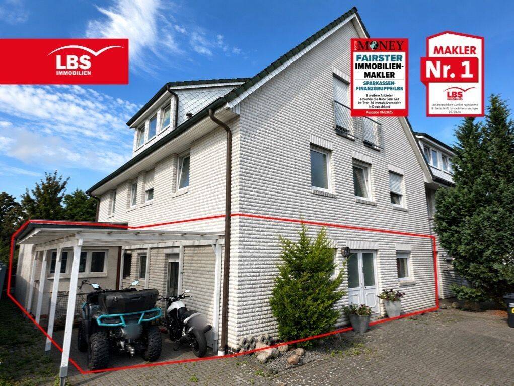 ! Schöne Eigentumswohnung mit 250 m² Grundstück !, 27777 Ganderkesee