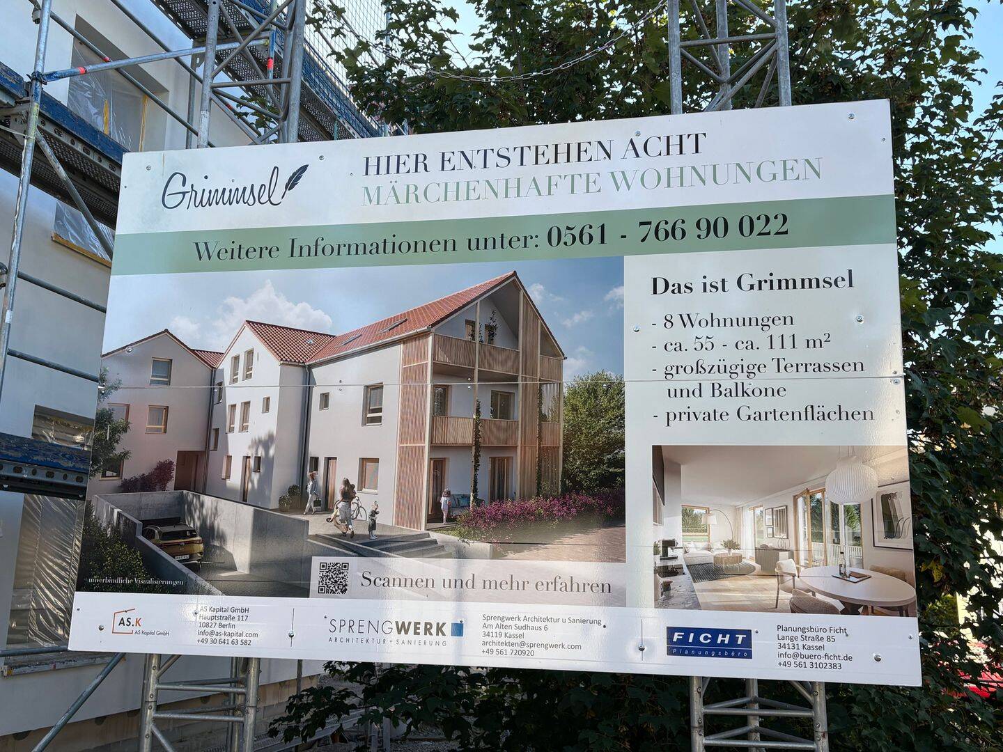 Terassenwohnung mit Garten im Grimmviertel Erstbezug, 34134 Kassel (Niederzwehren Oberzwehren Süsterfeld/Helleböhn)