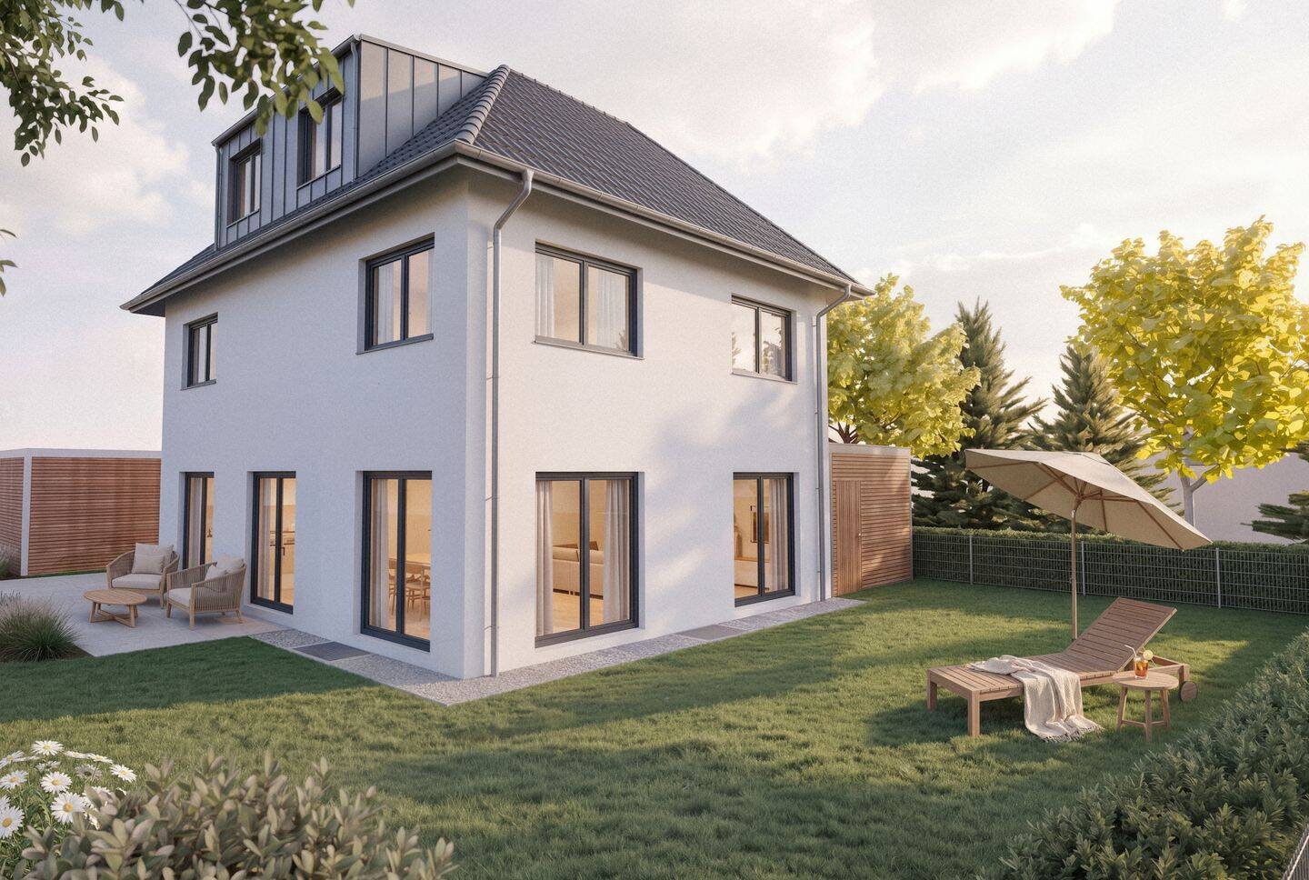 Neubau-Einfamilienhaus mit großzügigem Wohnkonzept, 85521 Hohenbrunn