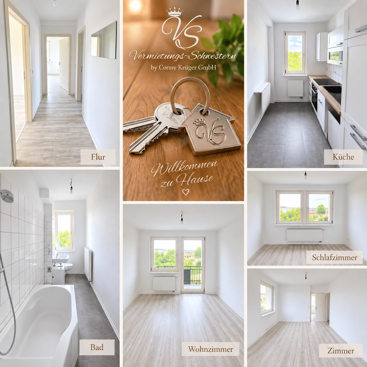 3-Zimmer-Wohlfühlwohnung mit Balkon und EBK, 9127 Chemnitz