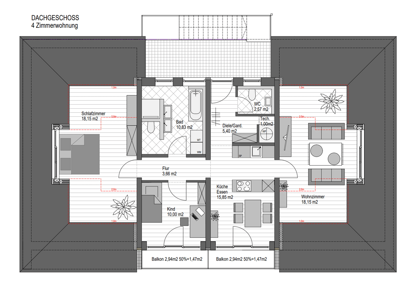 Wohnen auf einer eigenen Etage – moderne & helle 4-Zimmer-Neubauwohnung, 85435 Erding