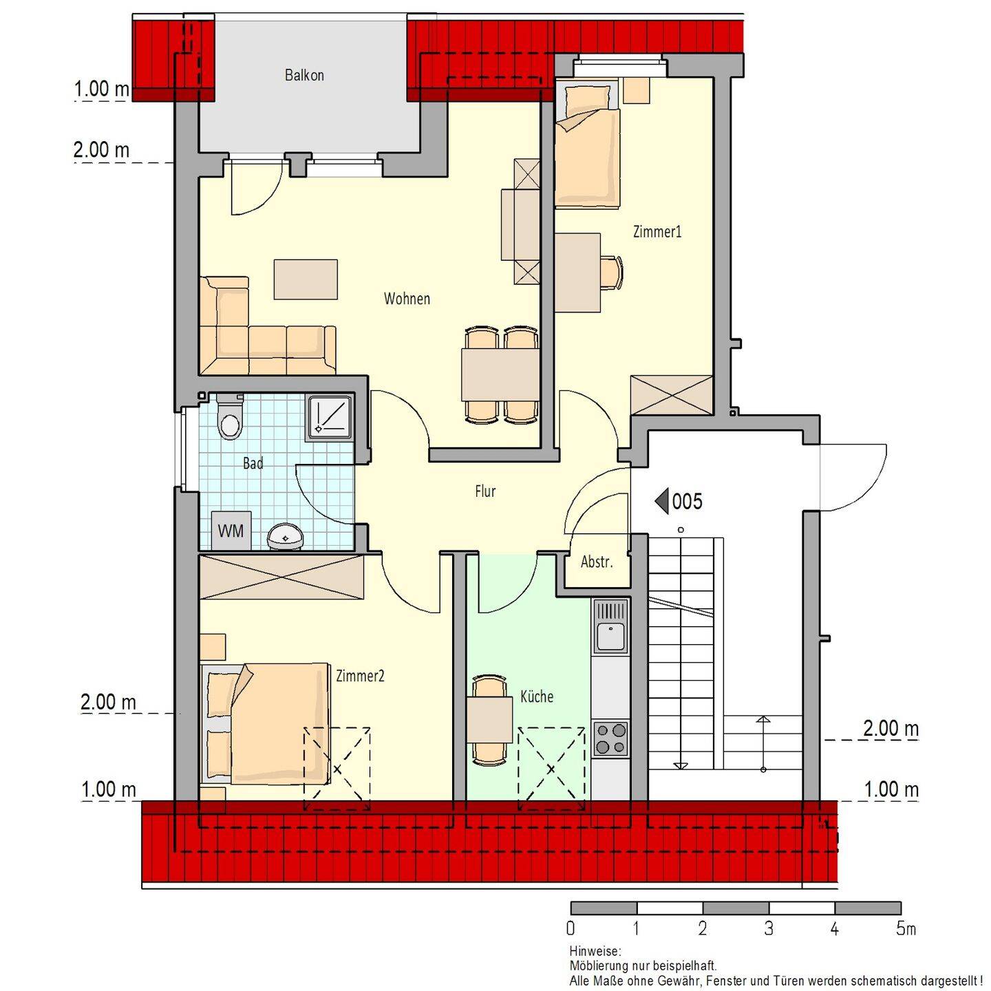 WWS – Frisch renovierte Dachgeschosswohnung mit WBS, 32052 Herford